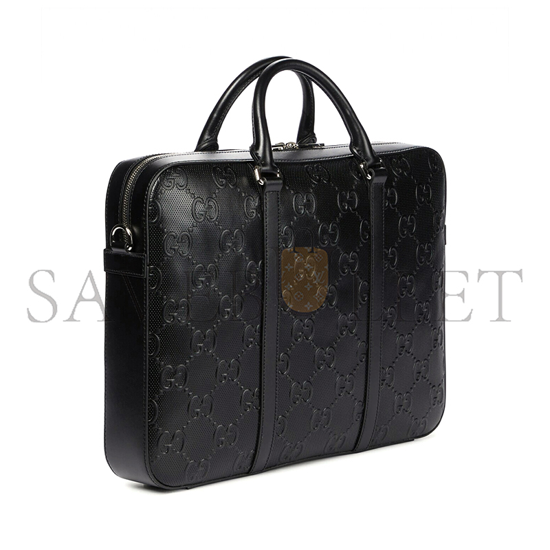 GUCCI GG EMBOSSED BRIEFCASE 658573 (40*29*6cm)